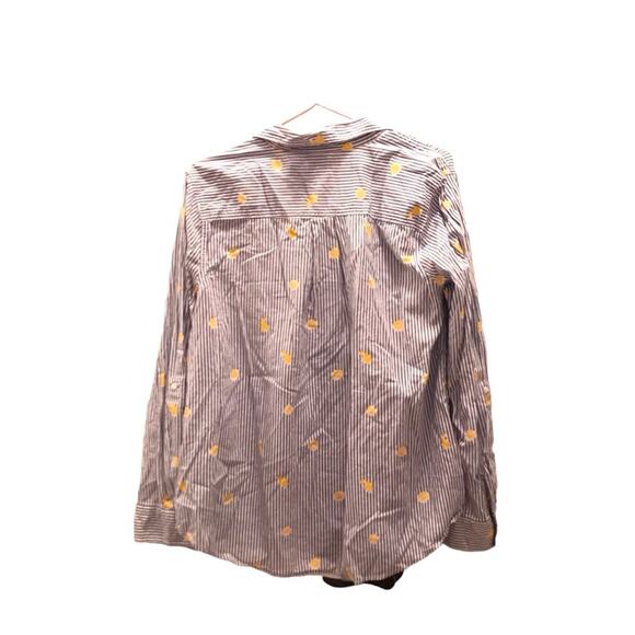 St. John’s Bay old money Striped Button Up with lemons Size XL - Picture 2 of 4